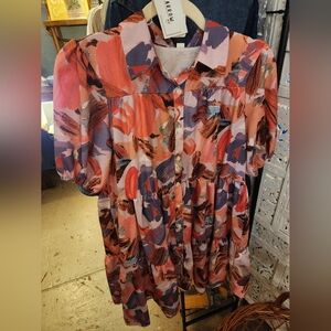 Mint Women's Midi Dress - Multicolor Abstract